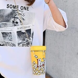 Novelty Popcorn Bucket crossbody Purse